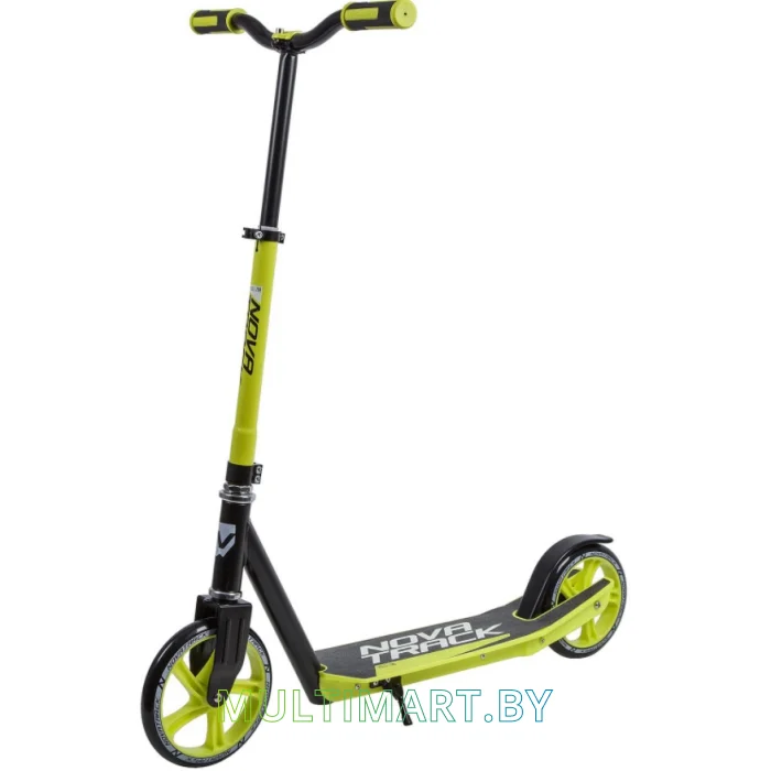 Самокат Novatrack Polis PlasticNF 200PNF.POLIS.GN9 (черный/зеленый, 2019)